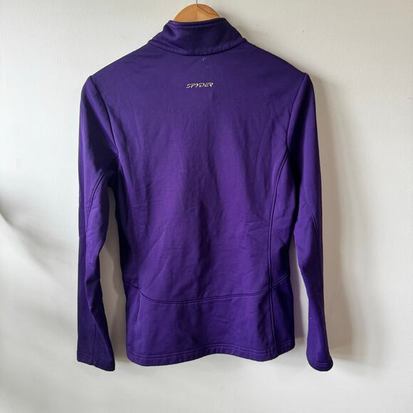 Spyder Sweater Women 8 Purple Sweatshirt Walking Active Gym Fall Athleisure Top - Picture 2 of 12